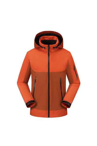 Women's Fall Colorblock Cropped Windproof Shell Jacket