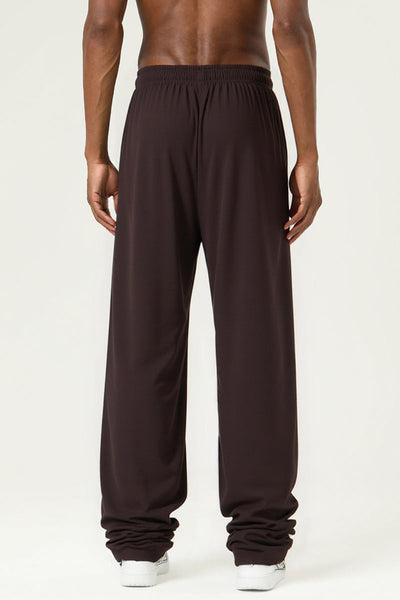 Men's Streetwear Relaxed High-Elastic Straight-Leg Pants