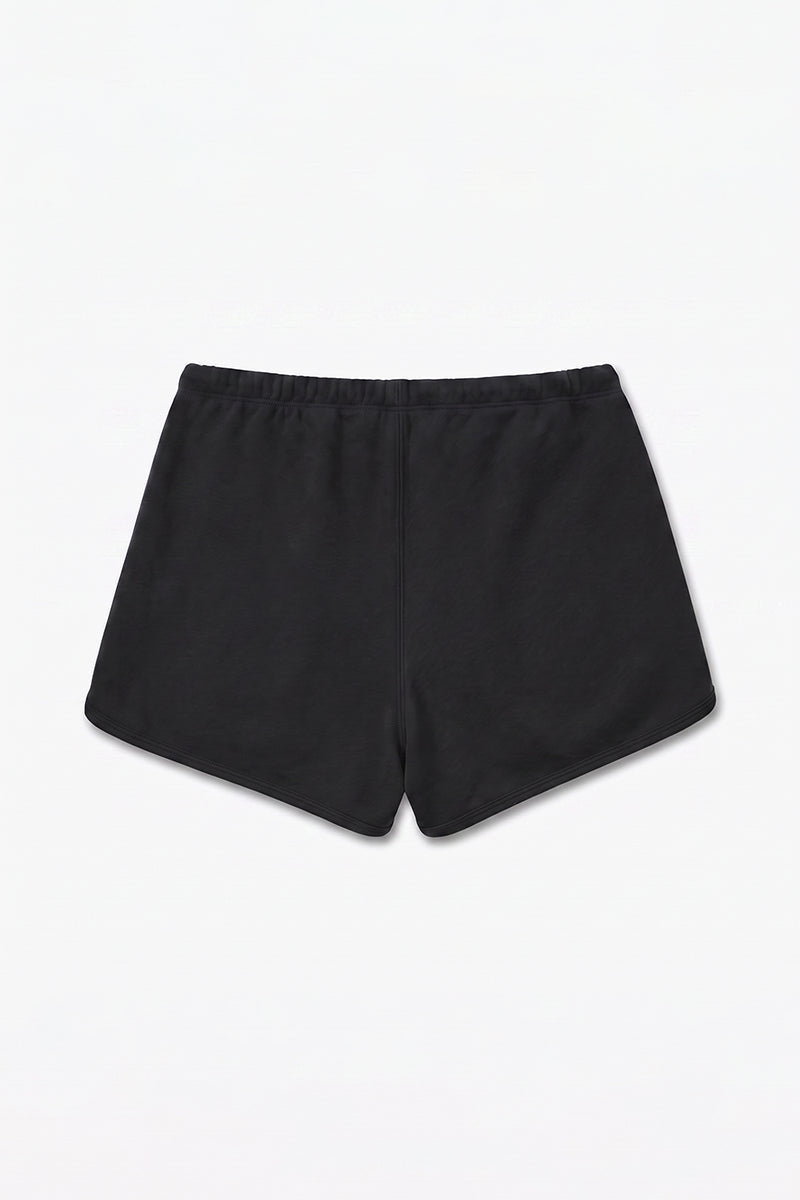 Women's Summer Cotton Drawstring Curved-Hem Athletic Shorts