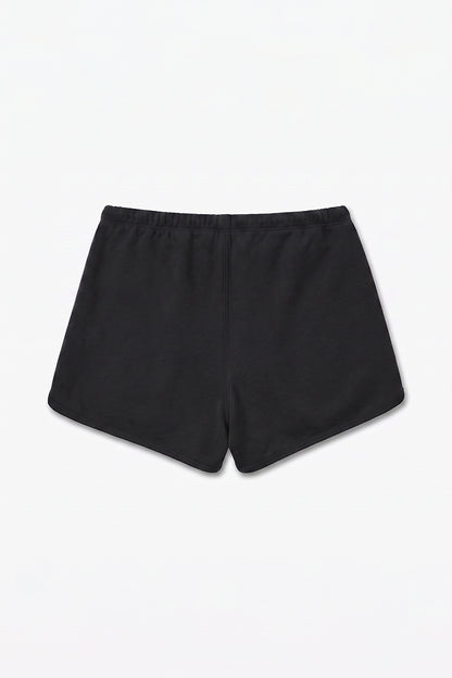 Women's Summer Cotton Drawstring Curved-Hem Athletic Shorts