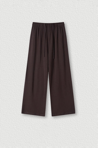 Men's Streetwear Relaxed High-Elastic Straight-Leg Pants