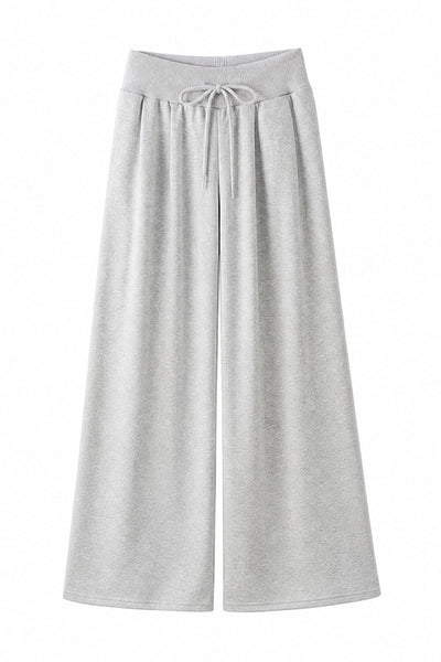 Women's Spring High-Waist Draped Wide-Leg Sweatpants