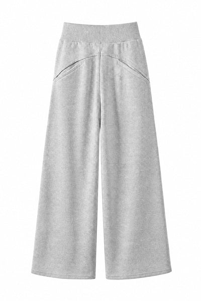 Women's Spring High-Waist Draped Wide-Leg Sweatpants