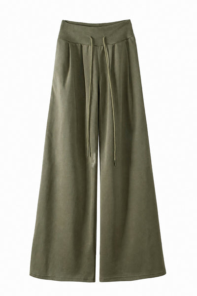 Women's Spring Extra-Long Draped Wide-Leg Sweatpants