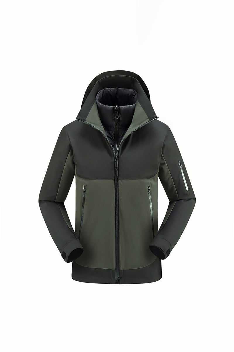 Women's Fall Colorblock Cropped Windproof Shell Jacket