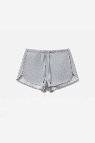 Women's Summer Cotton Drawstring Curved-Hem Athletic Shorts