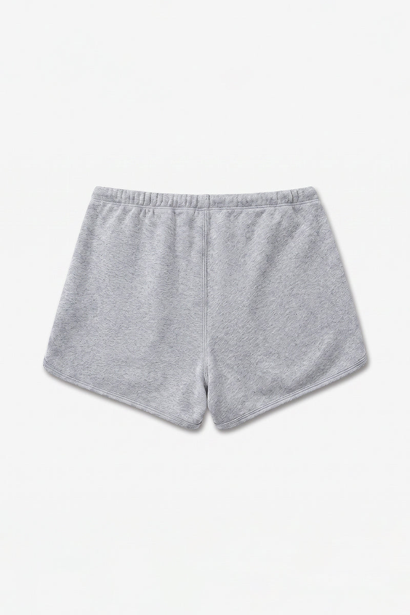 Women's Summer Cotton Drawstring Curved-Hem Athletic Shorts