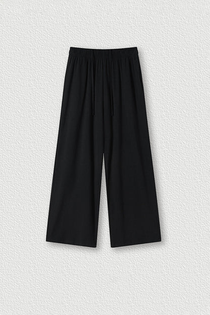 Men's Streetwear Relaxed High-Elastic Straight-Leg Pants