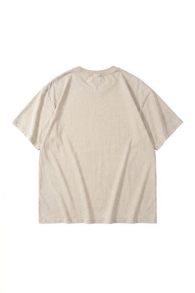 Women's Summer Vintage Washed Drop-Shoulder Oversized Tee