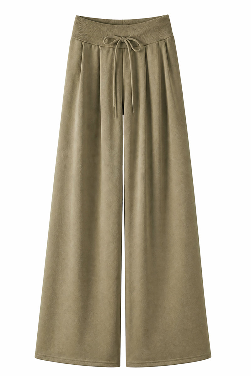 Women's Spring Extra-Long Draped Wide-Leg Sweatpants