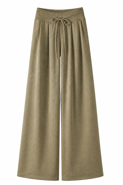 Women's Spring Extra-Long Draped Wide-Leg Sweatpants