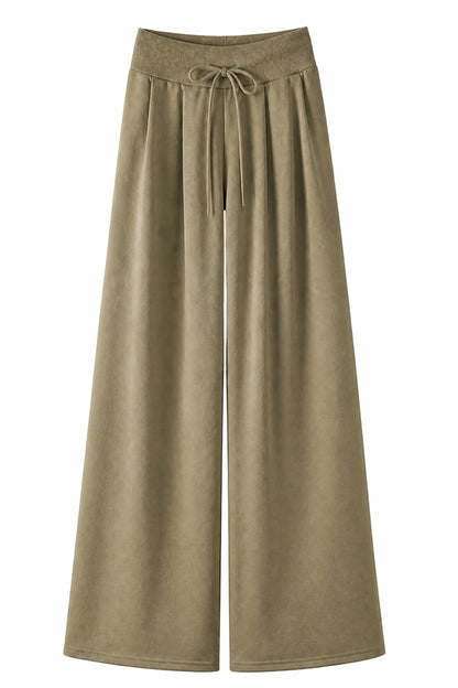Women's Spring Extra-Long Draped Wide-Leg Sweatpants