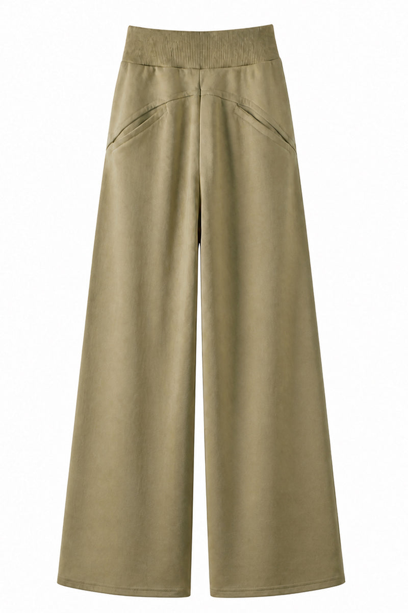 Women's Spring Extra-Long Draped Wide-Leg Sweatpants