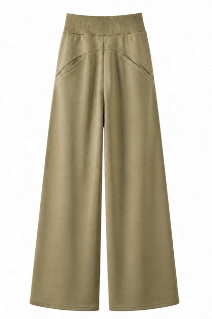 Women's Spring Extra-Long Draped Wide-Leg Sweatpants