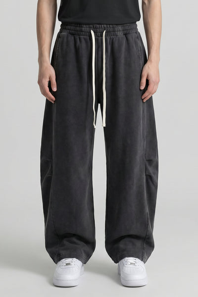 Men's Summer Vintage Washed Cotton Drawstring Cargo Pants