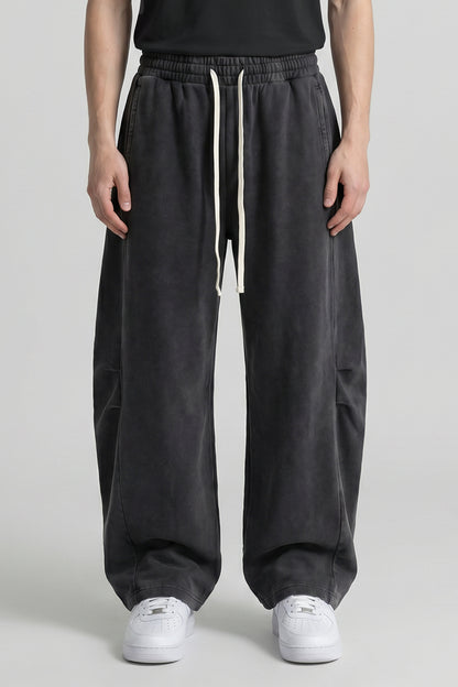 Men's Summer Vintage Washed Cotton Drawstring Cargo Pants