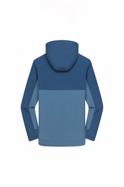 Women's Fall Colorblock Cropped Windproof Shell Jacket