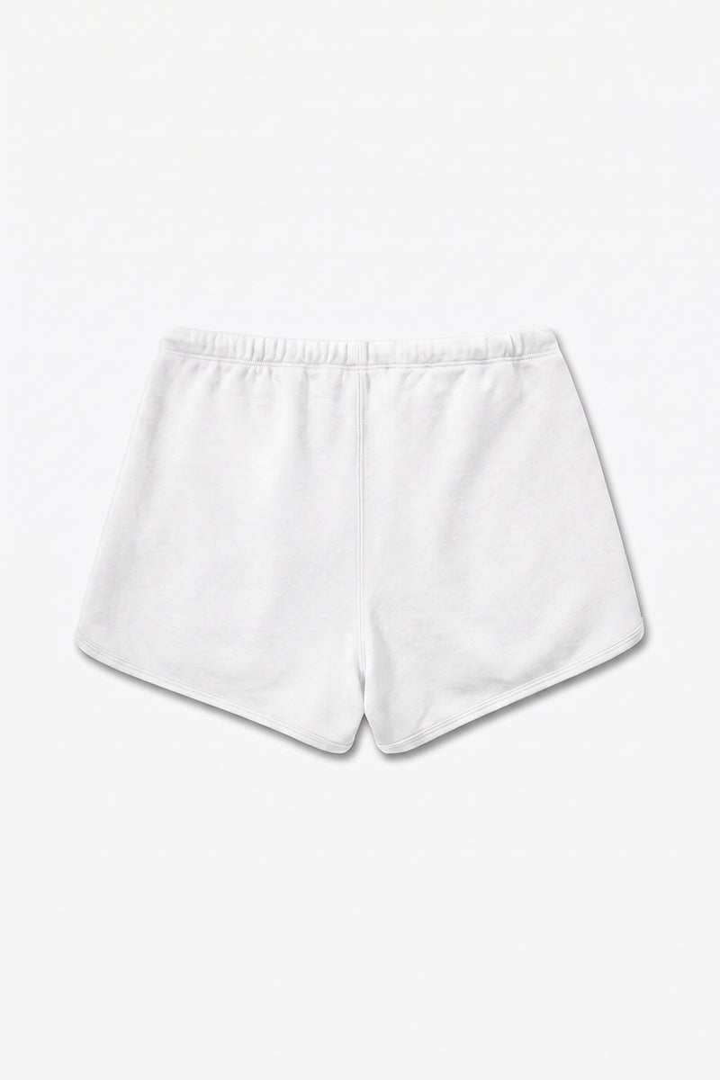 Women's Summer Cotton Drawstring Curved-Hem Athletic Shorts