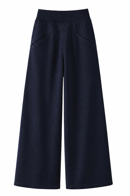 Women's Spring Extra-Long Draped Wide-Leg Sweatpants