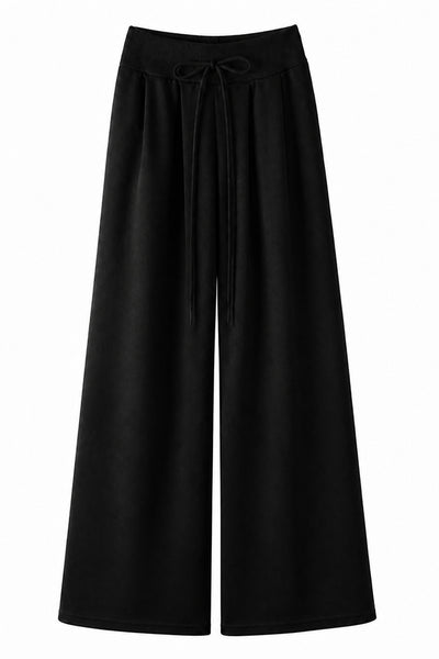 Women's Spring Extra-Long Draped Wide-Leg Sweatpants