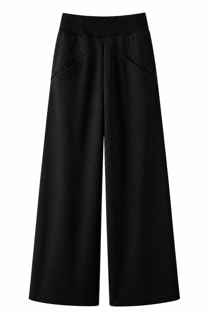 Women's Spring Extra-Long Draped Wide-Leg Sweatpants