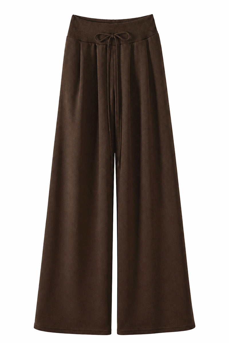 Women's Spring Extra-Long Draped Wide-Leg Sweatpants