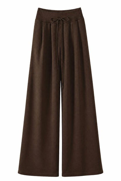 Women's Spring Extra-Long Draped Wide-Leg Sweatpants