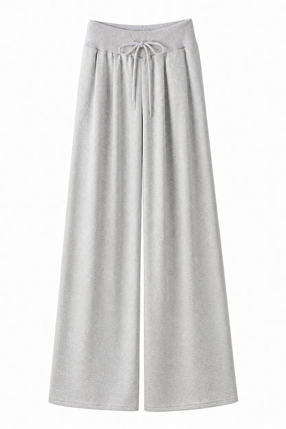 Women's Spring Extra-Long Draped Wide-Leg Sweatpants