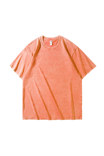 Women's Summer Vintage Washed Drop-Shoulder Oversized Tee