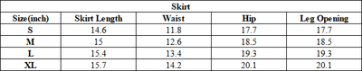Women's Spring Summer Washed Side Drawstring Spray Skirt