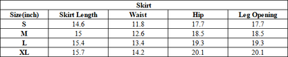 Women's Spring Summer Washed Side Drawstring Spray Skirt