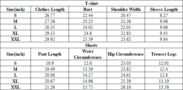 Men's Summer Lightweight Washed Raw Edge Tee & Shorts Set