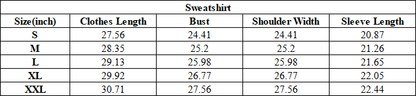 Unisex Winter 420g Retro Snow Washed Loose Sweatshirt