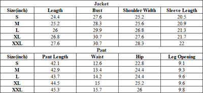 Men/Women's unisex coat and casual pants set - couple's style