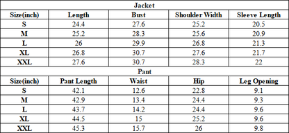 Men/Women's unisex coat and casual pants set - couple's style