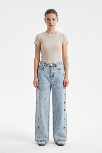 Women's Vintage High Waist Loose Wide Leg Jeans