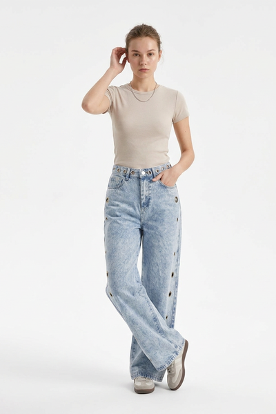 Women's Vintage High Waist Loose Wide Leg Jeans