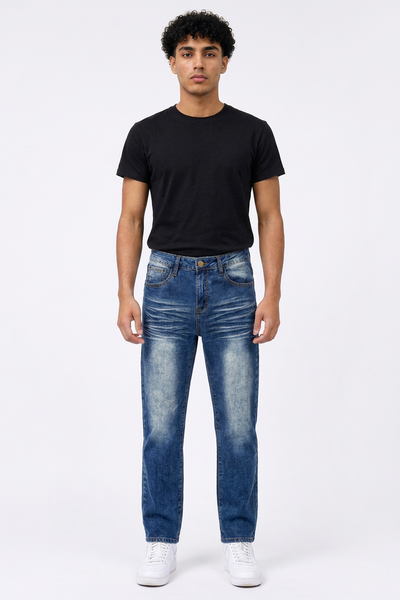 Men's Vintage Wash Straight Leg Jeans