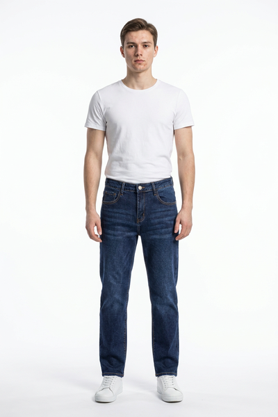 Men's Clean Classic Slim Fit Straight Leg Jeans