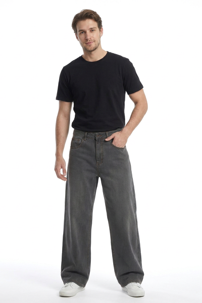 Men's Soft Loose Wide Leg Jeans