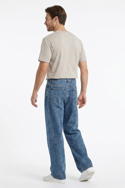 Men's Vintage Wash Straight Leg Jeans