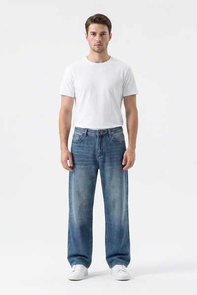 Men's Classic Cotton Relaxed Straight Leg Jeans