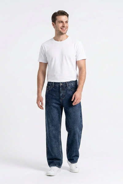 Men's Vintage Wash Straight Leg Jeans