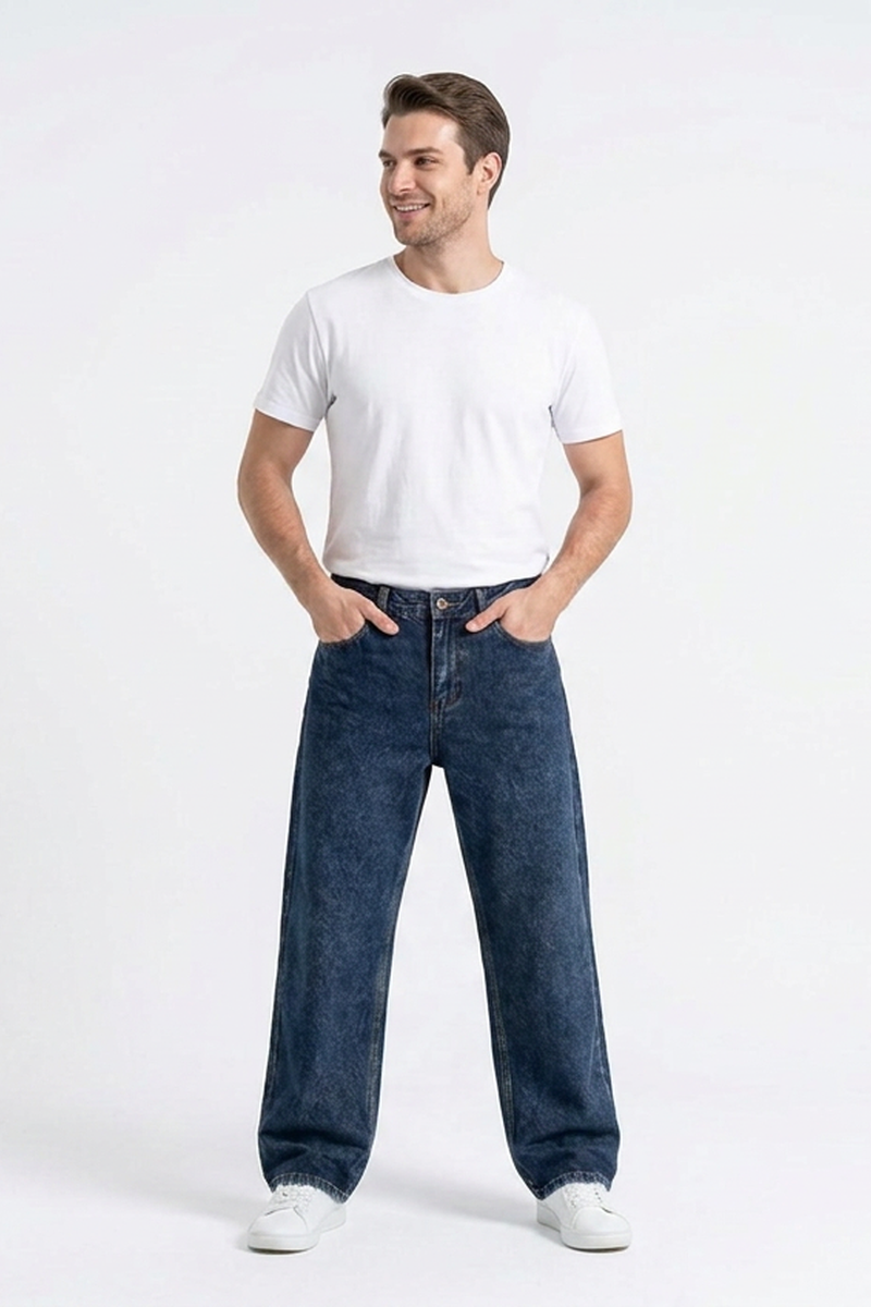 Men's Vintage Wash Straight Leg Jeans