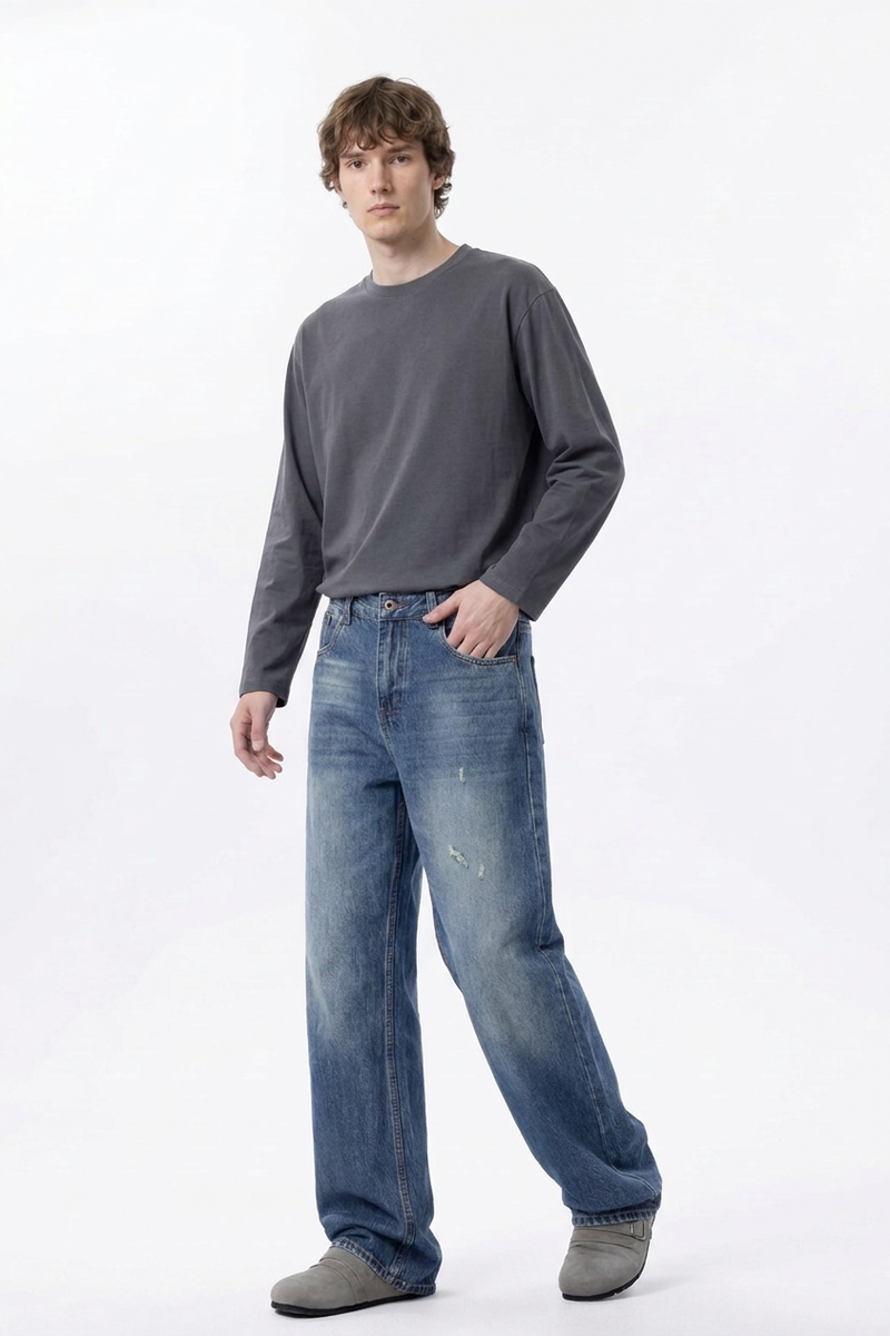 Men's Relaxed Straight Leg Jeans