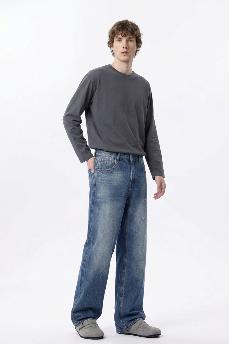 Men's Relaxed Straight Leg Jeans
