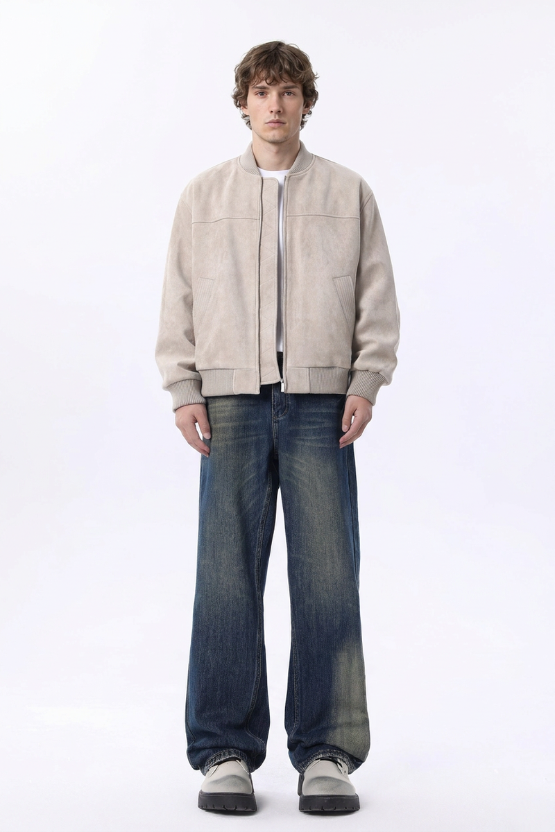 Men's Vintage Wash Straight Leg Jeans