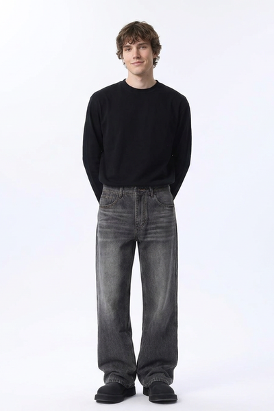 Men's Wash Relaxed Straight Leg Jeans