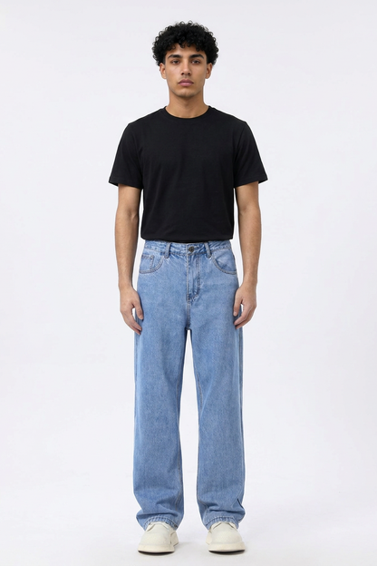 Men's Wash Straight Leg Jeans