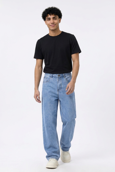 Men's Wash Straight Leg Jeans